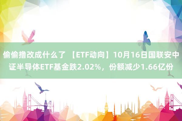 偷偷撸改成什么了 【ETF动向】10月16日国联安中证半导体ETF基金跌2.02%，份额减少1.66亿份