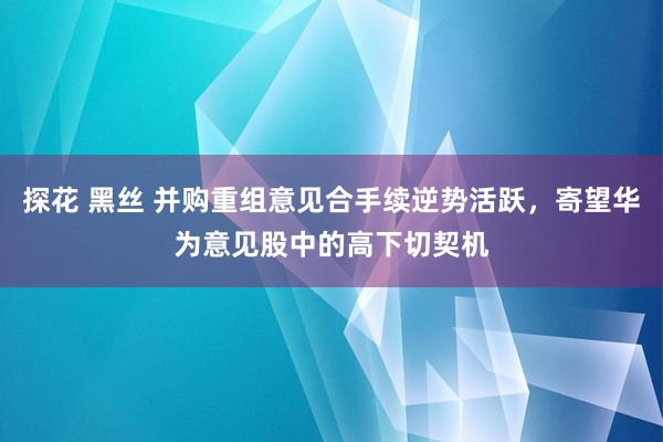 探花 黑丝 并购重组意见合手续逆势活跃，寄望华为意见股中的高下切契机